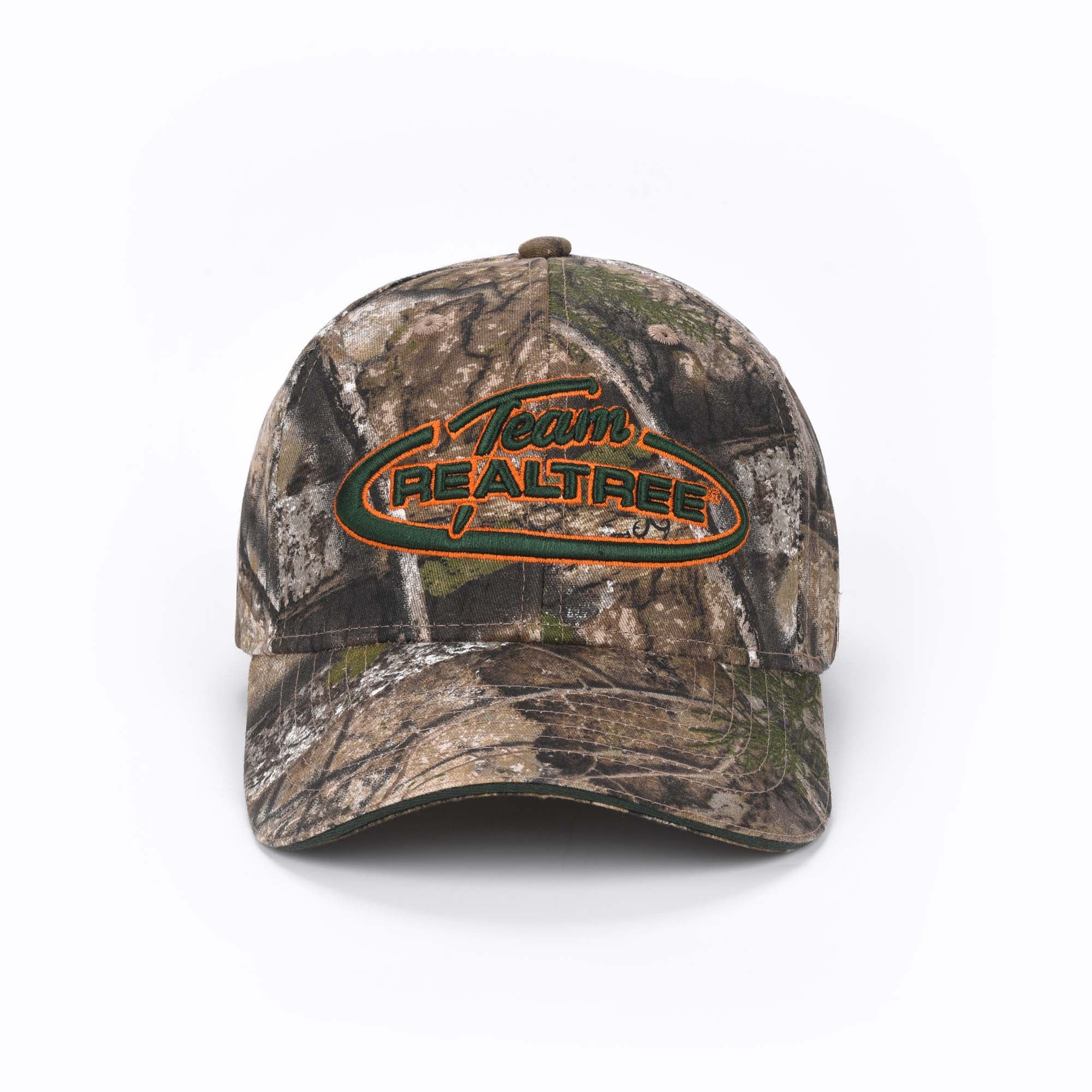 Bell Rangers Realtree APX Camo Baseball Cap Hat 100% Cotton Twill (Peached)