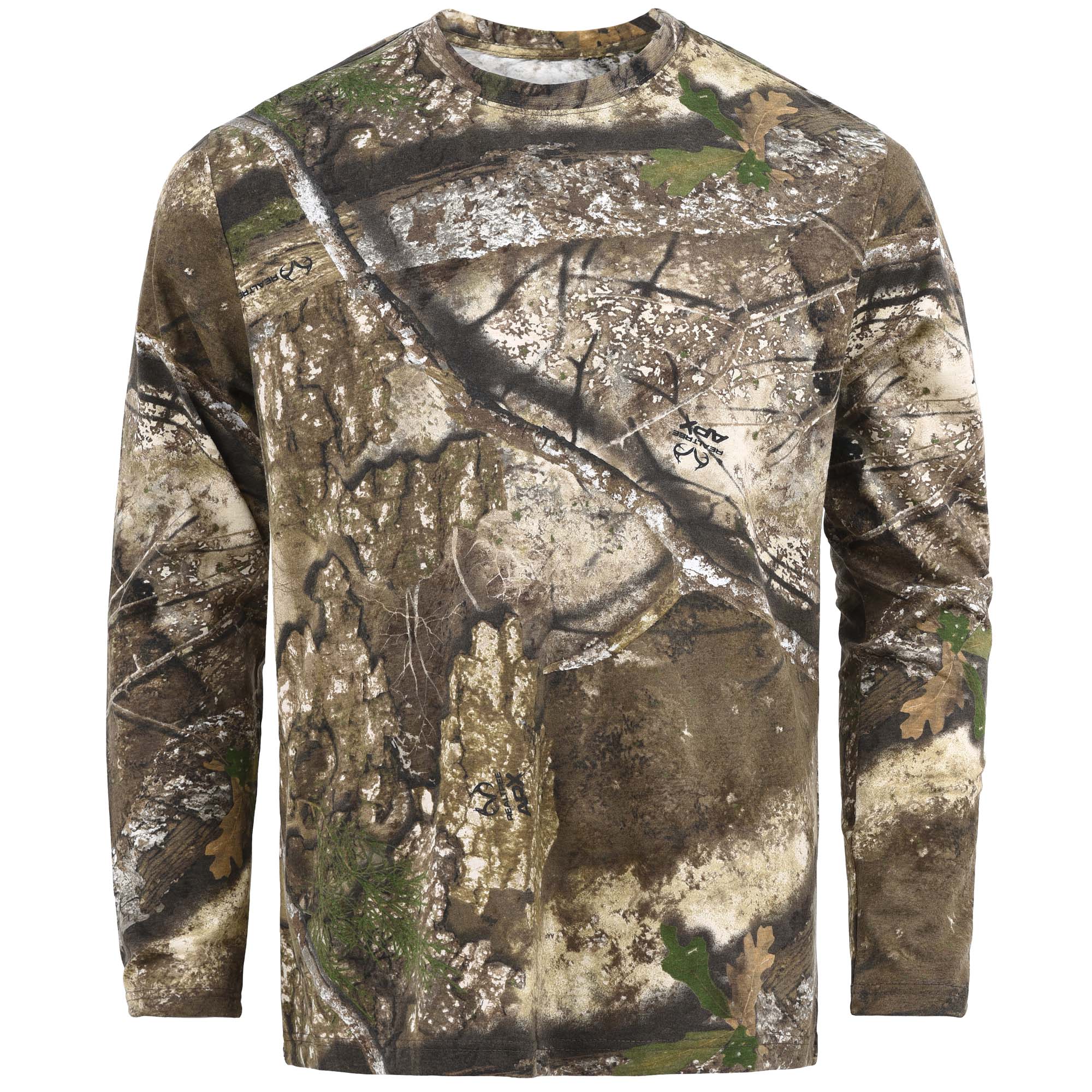 Realtree APX Comouflage Long Sleeve Cotton Blend Unisex Adult Tee