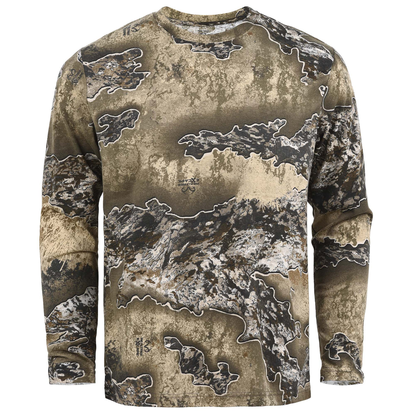 Bell Rangers Realtree EXCAPE Camouflage Long Sleeve Camo Crewneck Hunting Tee Shirt for Men and Women