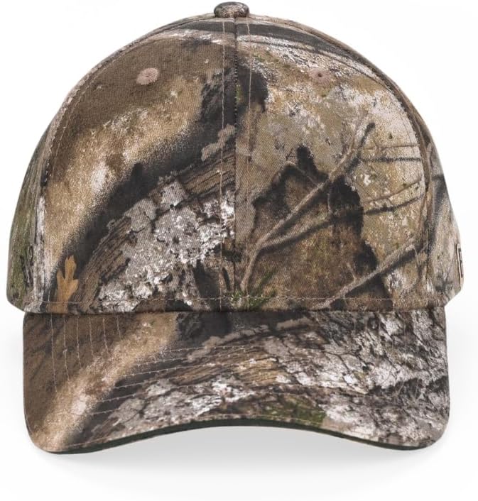 Bell Rangers Realtree APX Camo Baseball Cap with Plain Camo Cap With Green Visor
