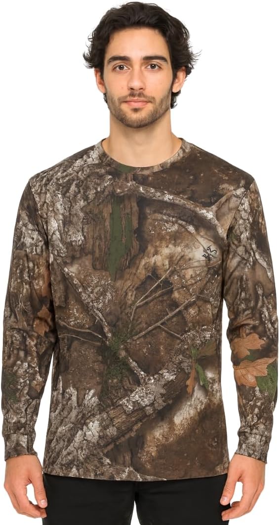Realtree APX Camo Long Sleeve Crewneck Polyester Shirt