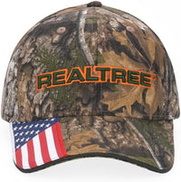 Bell Rangers Realtree APX Camo Baseball Cap with 3d Realtree Embroidered Emblem With Usa Flag