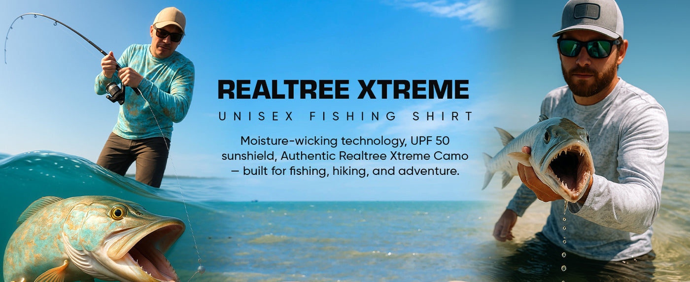 Realtree Xtreme Long Sleeve Fishing Crewneck Tees for Men