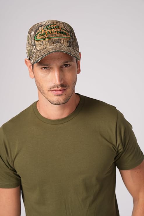 Bell Rangers Realtree APX Camo Baseball Cap with 3d Team Realtree Embroidered Emblem With Circle