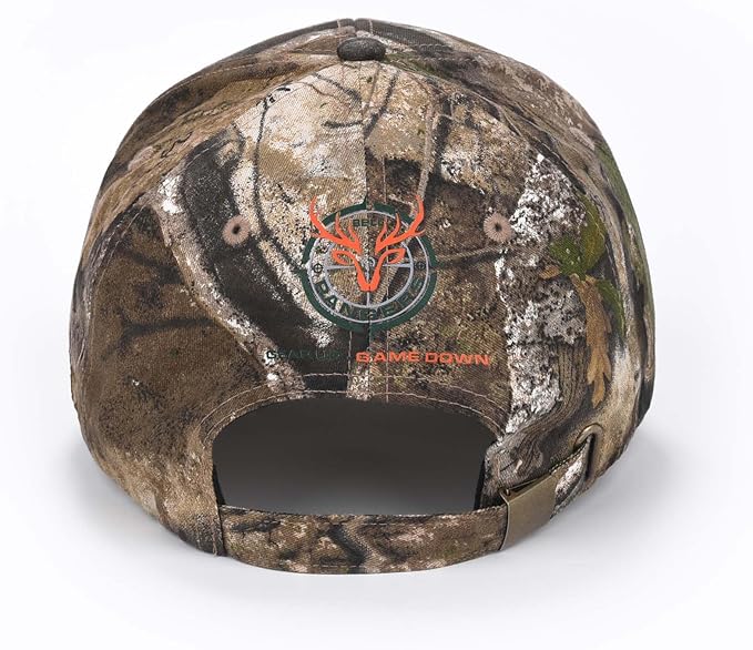 Bell Rangers Realtree APX Camo Baseball Cap with Plain Camo Cap With Green Visor