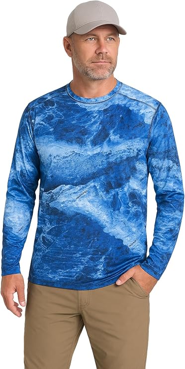 Realtree Xtreme Long Sleeve Fishing Crewneck Tees for Men