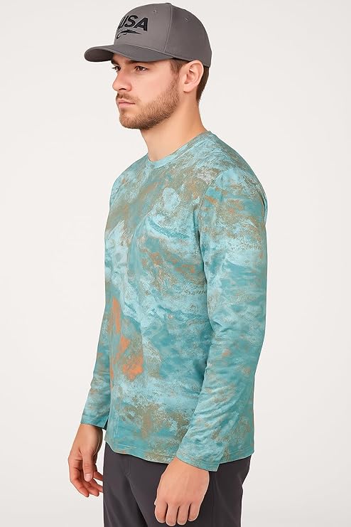 Realtree Xtreme Long Sleeve Fishing Crewneck Tees for Men