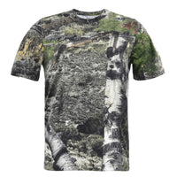 Mossy Oak Mountain Country Youth Camo Short Sleeve Cotton Crewneck Unisex Tee for Kids