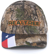Bell Rangers Realtree APX Camo Baseball Cap with 3d Realtree Embroidered Emblem With Texas Flag
