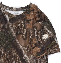 Realtree APX Youth Camo Short Sleeve Performance Crewneck Unisex Tee for Kids
