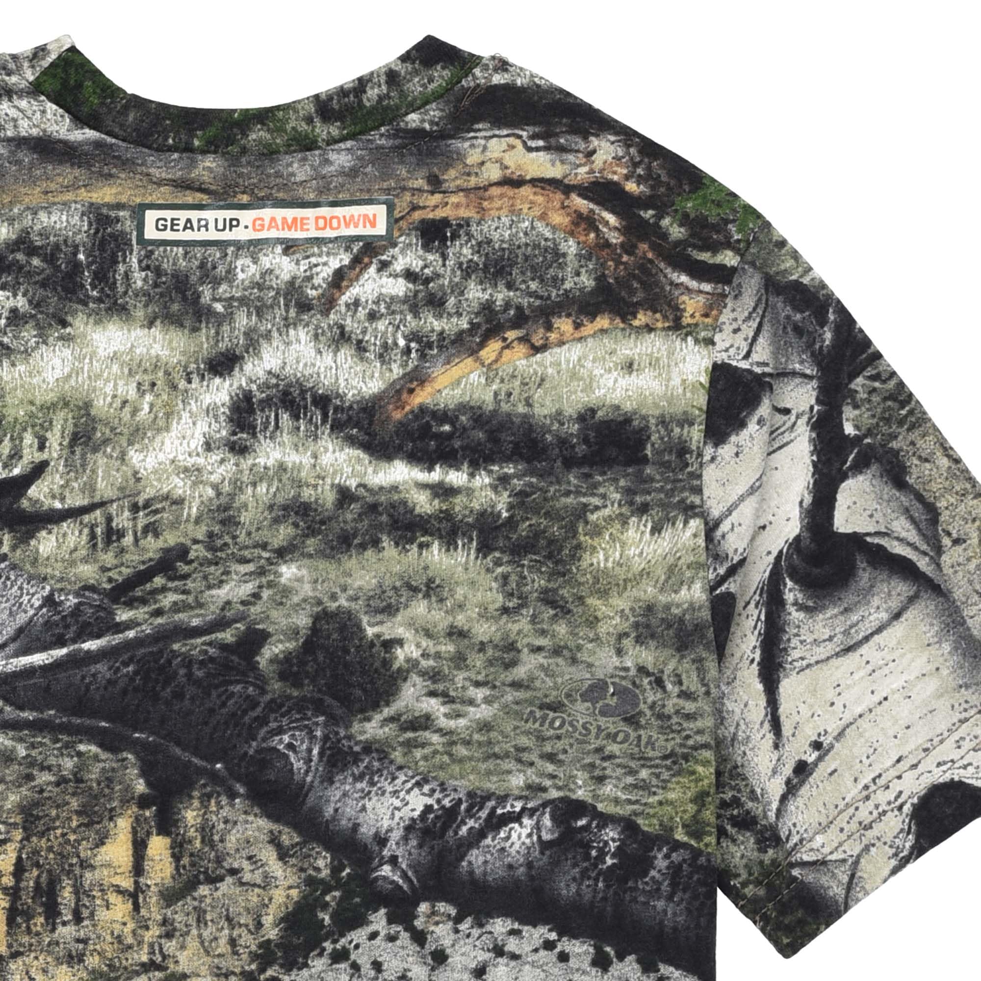 Mossy Oak Mountain Country Youth Camo Short Sleeve Cotton Crewneck Unisex Tee for Kids