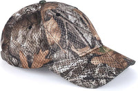 Bell Rangers Realtree EDGE Camo Baseball Cap with Plain Perforated Cap With Green Visor