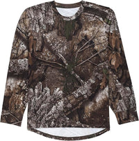 Realtree APX Women’s Camo Long Sleeve Crewneck Polyester Shirt Outdoor Hunting Performance Tee