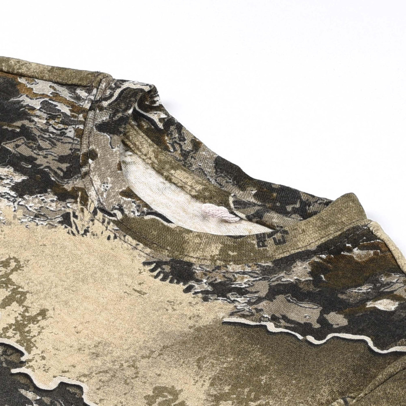 Realtree Excape Youth Camo Short Sleeve Cotton Crewneck Unisex Tee for Kids