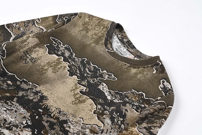 Realtree EXCAPE Youth Camo Crewneck Long Sleeve Unisex Kids Tee