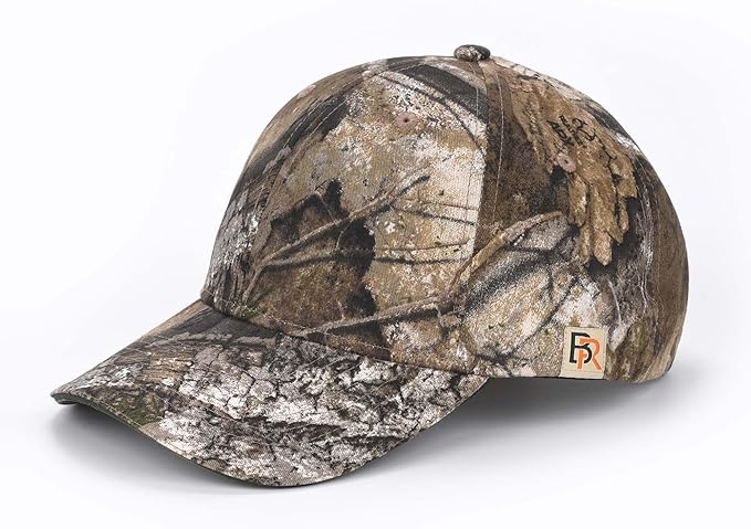 Bell Rangers Realtree APX Camo Baseball Cap with Plain Camo Cap With Green Visor