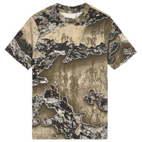 Realtree Excape Youth Camo Short Sleeve Cotton Crewneck Unisex Tee for Kids