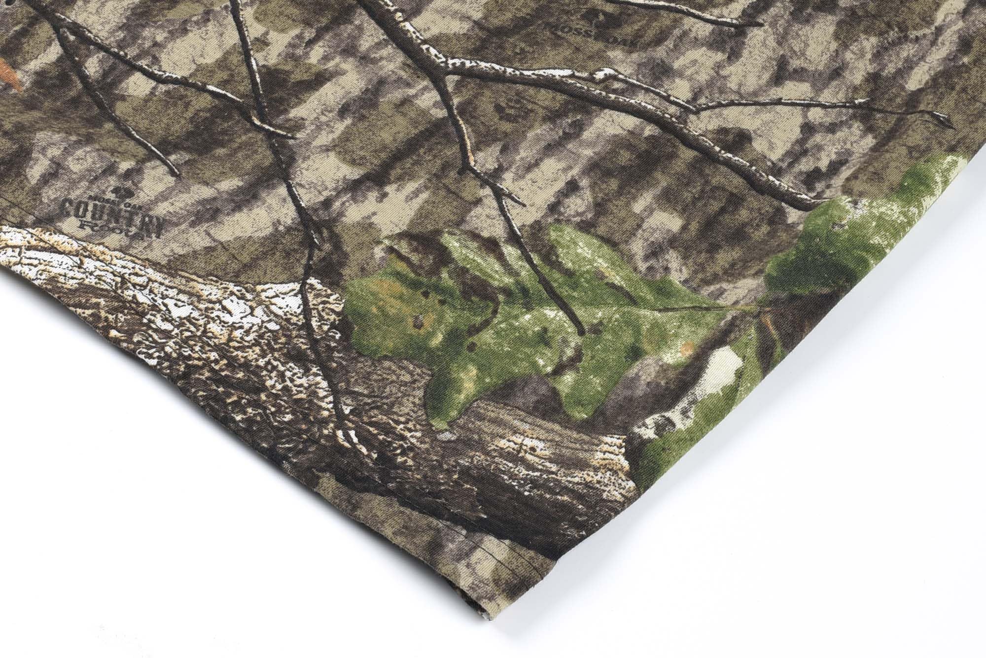 Mossy Oak Country Roots Youth Camo Short Sleeve Cotton Crewneck Unisex Tee for Kids