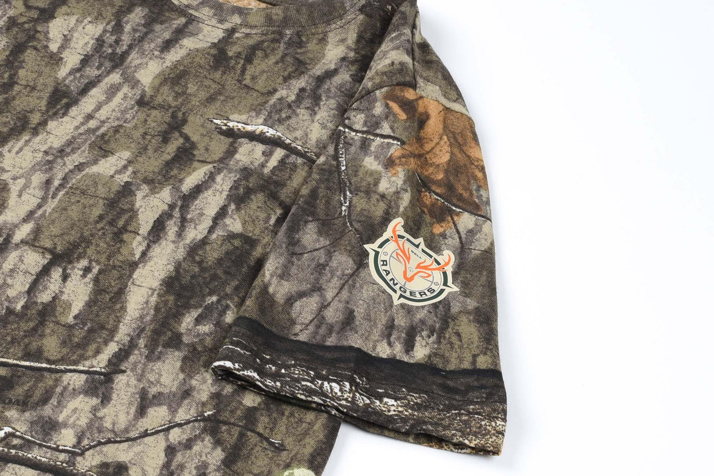 Mossy Oak Country Roots Youth Camo Short Sleeve Cotton Crewneck Unisex Tee for Kids