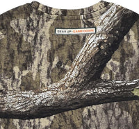 Mossy Oak Country Roots Youth Camo Crewneck Long Sleeve Unisex Kids Cotton Tee