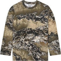 Realtree EXCAPE Youth Camo Crewneck Long Sleeve Unisex Kids Tee