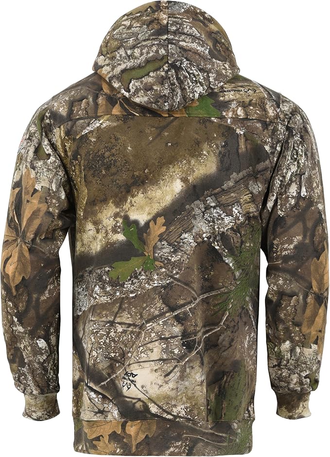 Realtree Apx Camo Premium Cotton Pullover Hoodies with Zippered Pocket