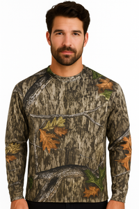 Bell Rangers Unisex Realtree APX Camo Long Sleeve Cotton Blend Adult Tee