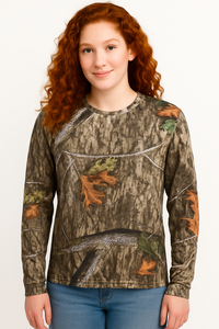 Bell Rangers Unisex Realtree APX Camo Long Sleeve Cotton Blend Adult Tee