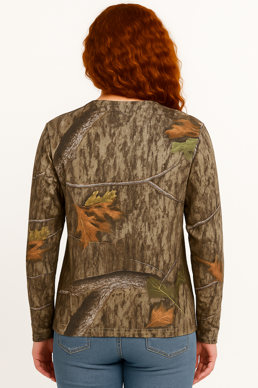 Bell Rangers Unisex Realtree APX Camo Long Sleeve Cotton Blend Adult Tee