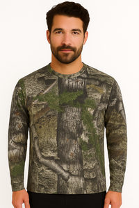 Bell Rangers Unisex Realtree APX Camo Long Sleeve Cotton Blend Adult Tee