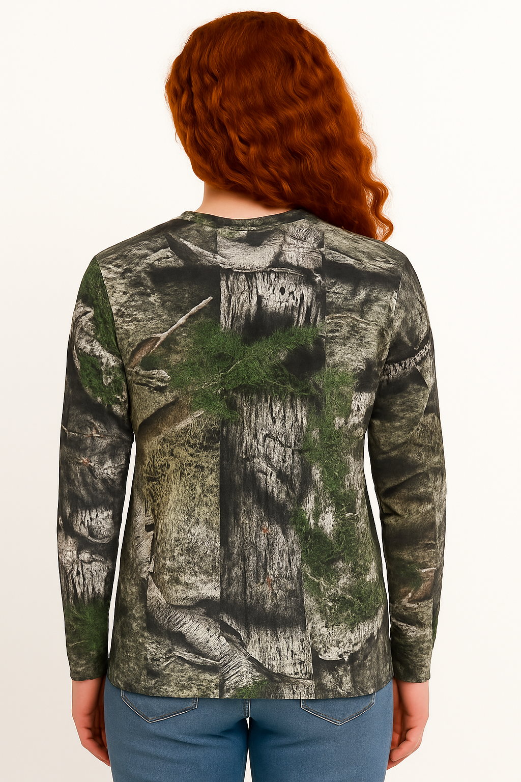 Bell Rangers Unisex Realtree APX Camo Long Sleeve Cotton Blend Adult Tee