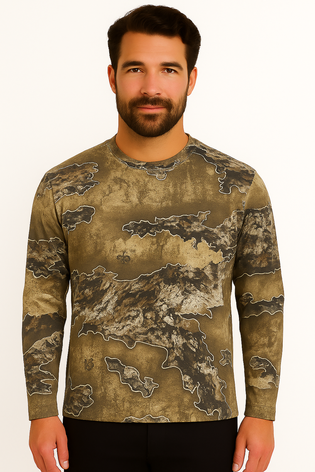 Bell Rangers Unisex Realtree APX Camo Long Sleeve Cotton Blend Adult Tee