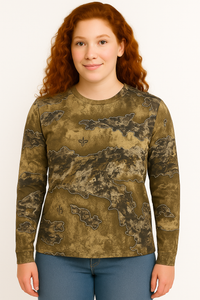 Bell Rangers Unisex Realtree APX Camo Long Sleeve Cotton Blend Adult Tee