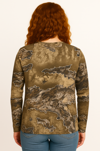 Bell Rangers Unisex Realtree APX Camo Long Sleeve Cotton Blend Adult Tee