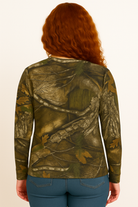 Bell Rangers Unisex Realtree APX Camo Long Sleeve Cotton Blend Adult Tee