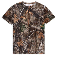 Bell Rangers Realtree Camouflage Short Sleeve Shirt for Men and Women Hunting Camo Crewneck Tee (US, Alpha, XX-Large, Regular, Regular, Polyester)