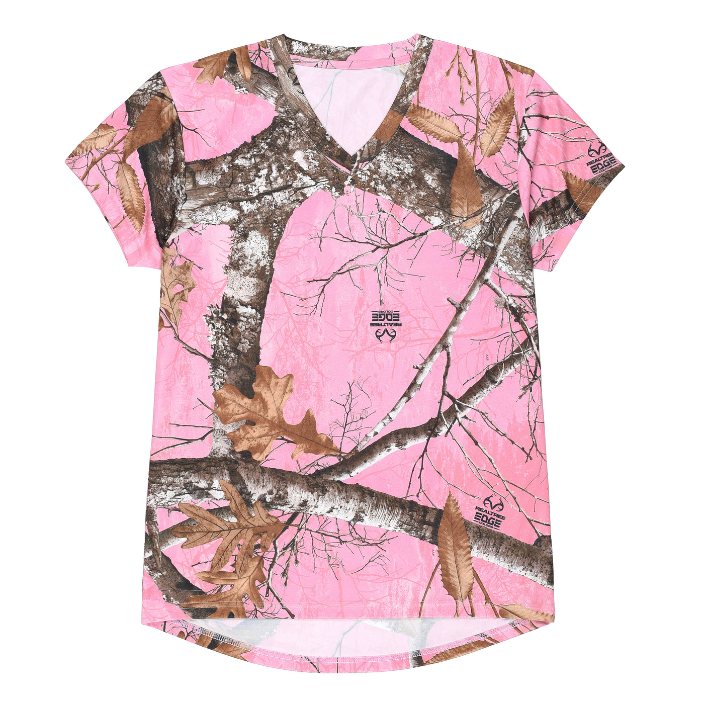 Realtree A12W Edge Pink Camo Women’s Short Sleeve Hunting T-Shirt