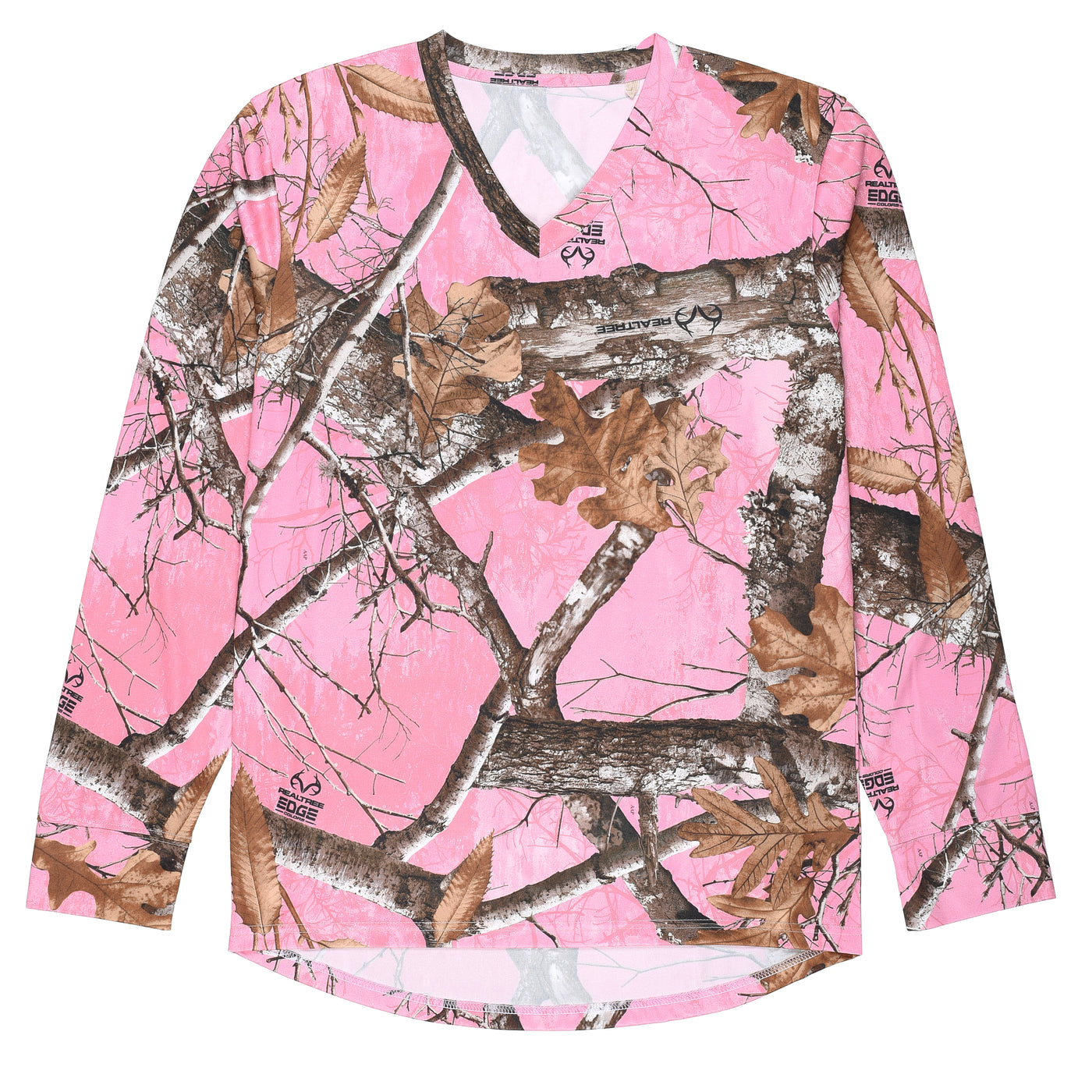 Realtree A21W Edge Pink Camo Women’s Long Sleeve Tee
