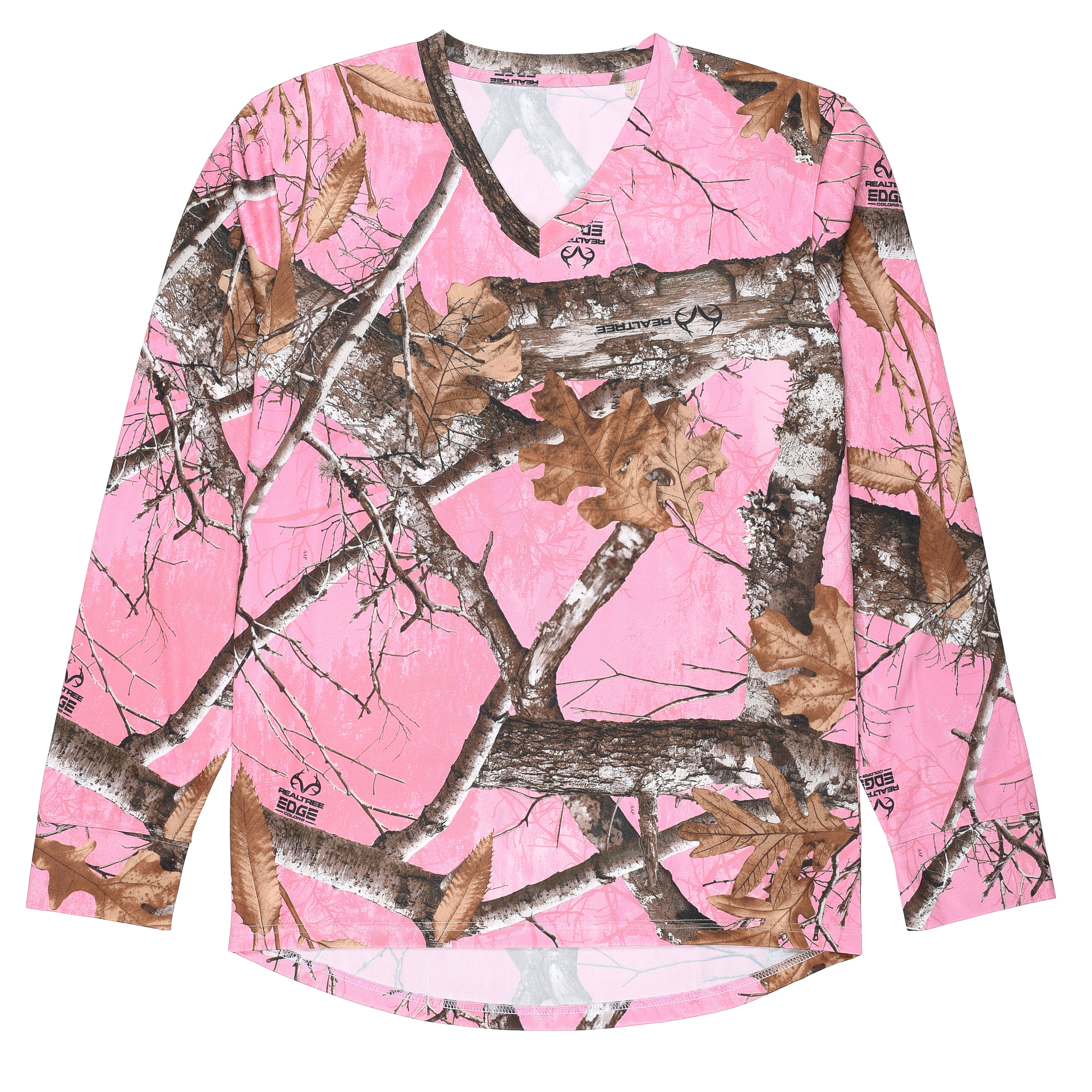 Realtree A21W Edge Pink Camo Women’s Long Sleeve Tee