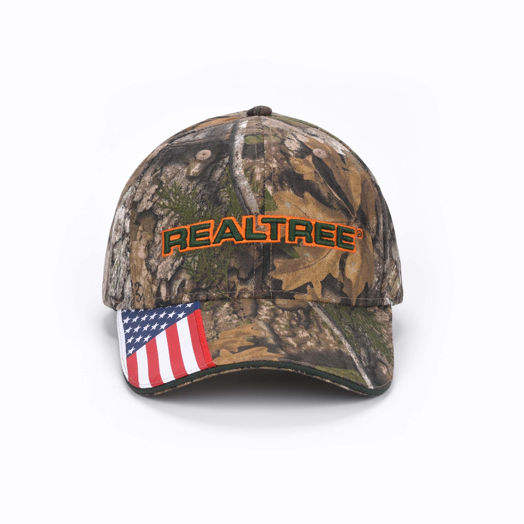 Bell Rangers Realtree APX Camo Baseball Cap Hat 100% Cotton Twill (Peached)