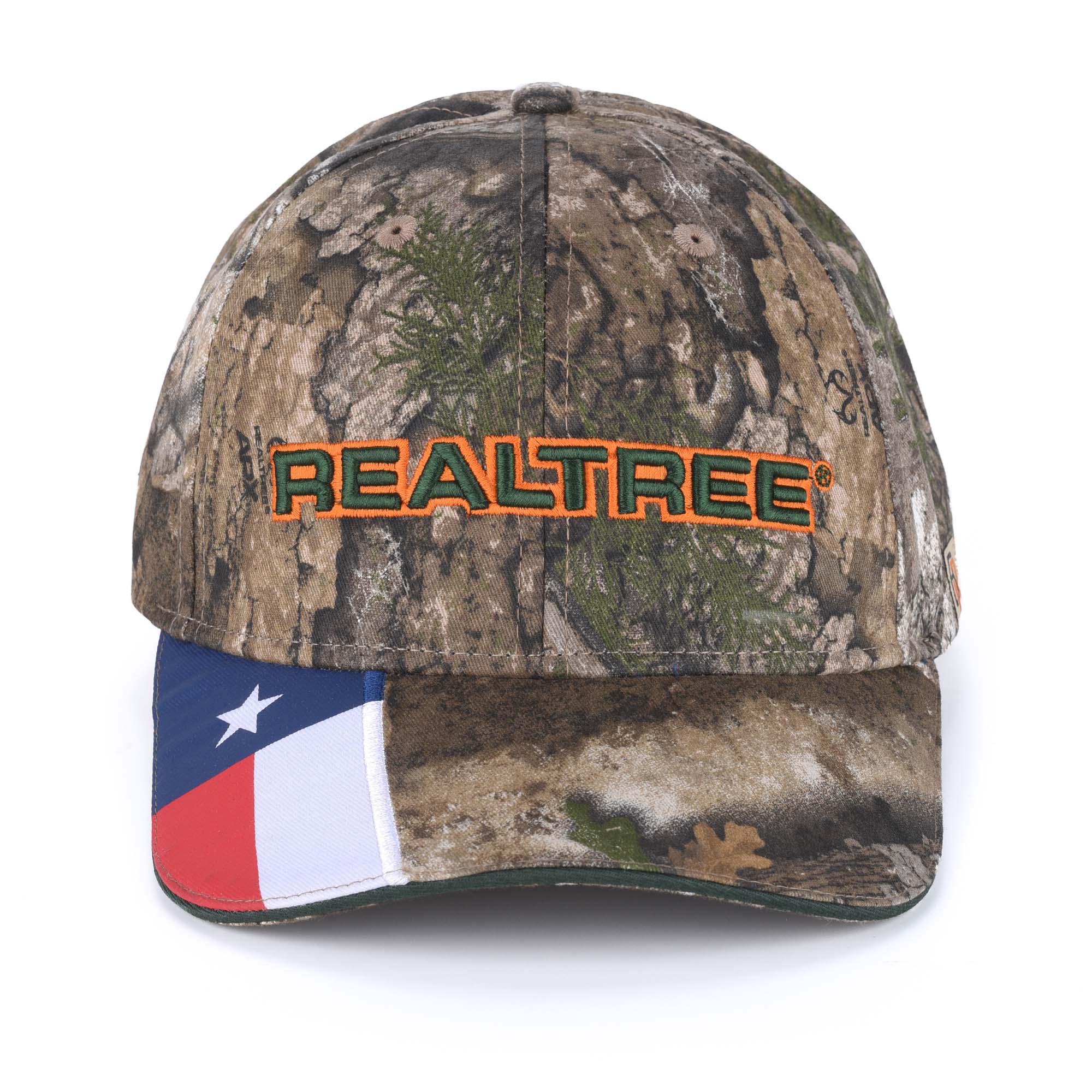 Bell Rangers Realtree APX Camo Baseball Cap Hat 100% Cotton Twill (Peached)