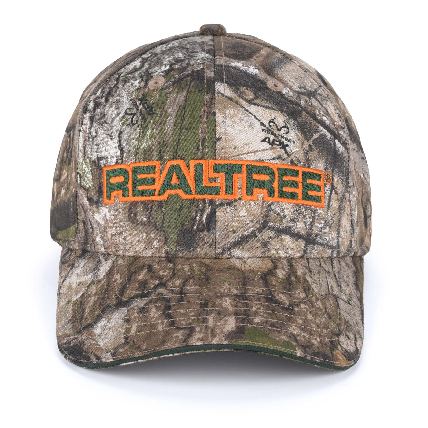 Bell Rangers Realtree APX Camo Baseball Cap Hat 100% Cotton Twill (Peached)