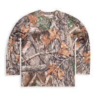 Realtree EDGE Camouflage Long Sleeve Polyester Yoouth Tee