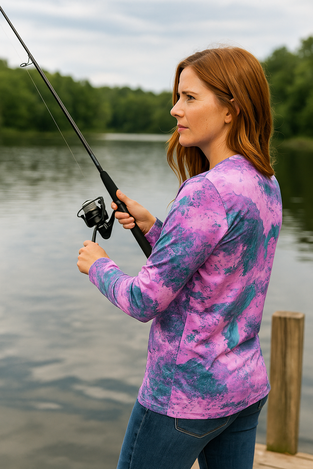 Realtree A24W Women Xtreme Fishing Camo Tees