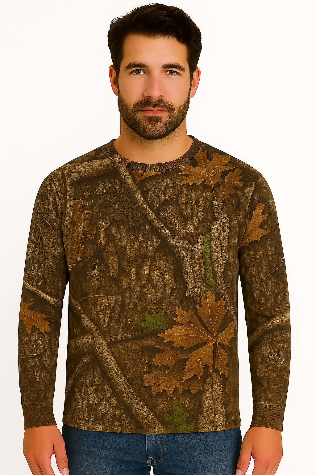 Realtree APX Camouflage Long Sleeve Polyester Unisex Adult Hunting Tee Shirt