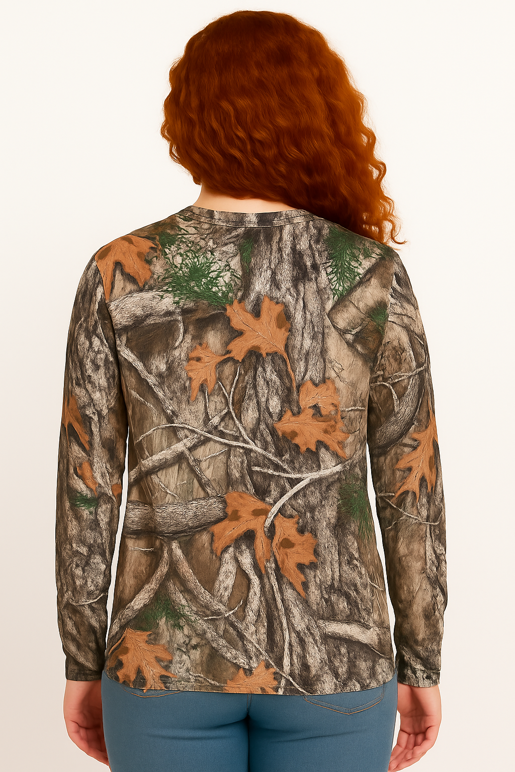 Bell Rangers Unisex Realtree APX Camo Long Sleeve Cotton Blend Adult Tee