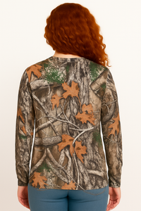 Bell Rangers Unisex Realtree APX Camo Long Sleeve Cotton Blend Adult Tee