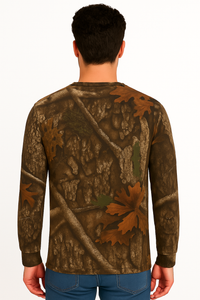 Realtree APX Camouflage Long Sleeve Polyester Unisex Adult Hunting Tee Shirt