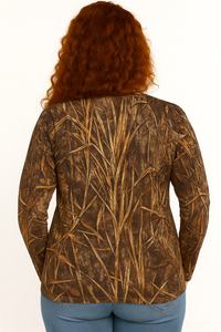 Bell Rangers Unisex Realtree Camo Performance Long Sleeve Shirt with Pocket – Hunting & Outdoor Crewneck