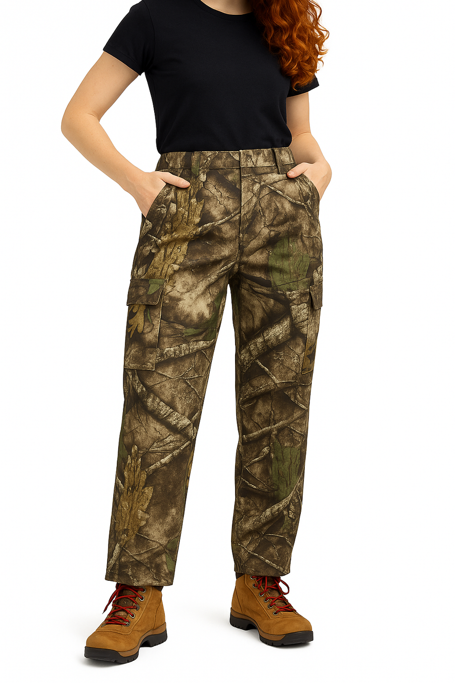 Realtree A31W APX Women's Camouflage 6 Pocket Cargo Pants – UPF 30+
